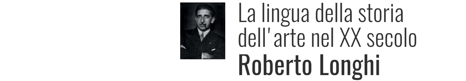 Lessico dell'arte in Roberto Longhi